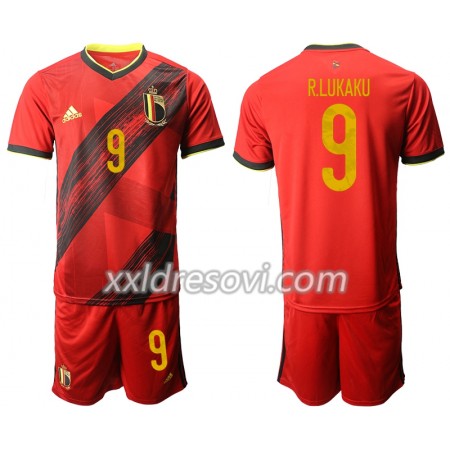 Belgija R.LUKAKU 9 Domaći Dječji Komplet Dresovi za Nogomet Euro 2020 (+ kratke hlače)